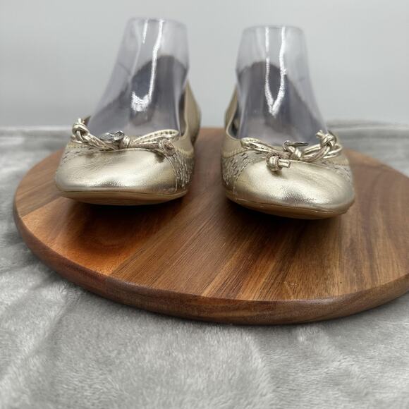 Sperry Top-Sider Shoes Womens Size 7M Ballet Flats Leather Bow Slip On STS93216 - Picture 4 of 12